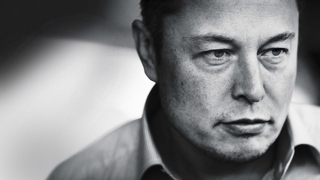 Elon Musk Black and White Photograph For SpaceX