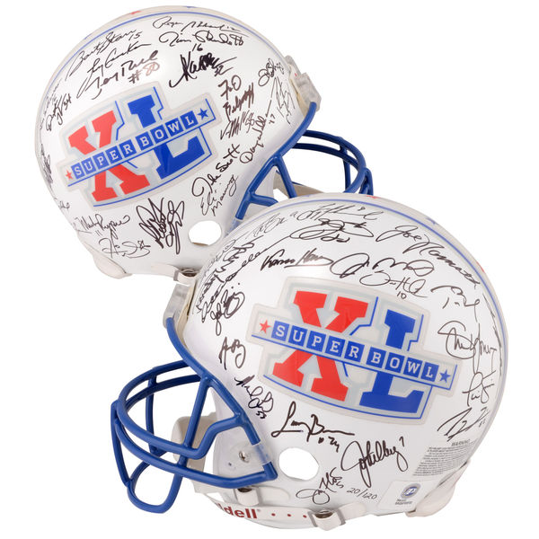 Super Bowl XL MVP Autographed helmet
